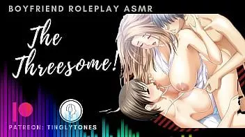 Abspielen Der Dreier! kann nicht aufhören zu kommen! zwei Mädchen ein Typ. Freund Rollenspiel asmr. männlich