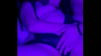 play My roommate is encouraged to play with me (surprise squirt, she didn't expect it, i cum on top of mara) part 1