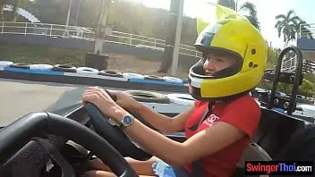 Play Amateur thai girlfriend teen fun at go karts and gets fucked afterwards
