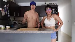 play Latina Food Orgy: Petite Brunette Veronika Bosss Christmas Hallaca Feast Ends in Cum-Filled Mouth